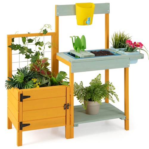 Wooden potting bench for - wooden,
